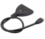 مشترك ومحول HDMI 3 مداخل (HDMI Switch 4K) - لتشغيل 3 أجهزة على شاشة واحدة