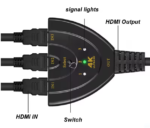 ⁦مشترك ومحول HDMI 3 مداخل (HDMI Switch 4K) - لتشغيل 3 أجهزة على شاشة واحدة⁩ - الصورة ⁦2⁩