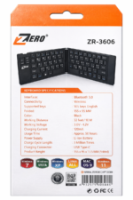 ⁦كيبورد ZERO ZR-3606 لاسلكي قابل للطي – بلوتوث 5.0⁩ - الصورة ⁦6⁩