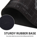 ⁦ماوس باد خريطة العالم ممتدة – أسود⁩ - الصورة ⁦3⁩