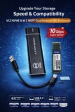 SKY TECH M.2 NVMe & NGFF SSD Enclosure, USB 3.1 Gen 2, 10Gbps - Image 4
