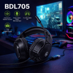 ⁦سماعة الألعاب BDL705 USB بصوت ستيريو وميكروفون احترافي⁩ - الصورة ⁦4⁩