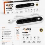 Hypertech H1 power strip - four ports with safety switch