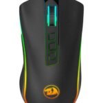 ماوس ألعاب سلكي بإضاءة متعددة الألوان RGB طراز M711 بلون أسود