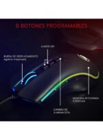 ⁦ماوس ألعاب سلكي بإضاءة متعددة الألوان RGB طراز M711 بلون أسود⁩ - الصورة ⁦2⁩