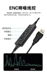 KOMC T20 USB Headset with Noise-Canceling Microphone (ENC) - Image 3