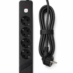 مشترك كهرباء هايبر تك SP-10 بقدرة 3000 وات – 4 مخارج + USB-A وType-C مع مفتاح تحكم