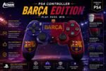 ⁦دراع PS4 Barça Edition بتصميم برشلونة الاحترافي للألعاب⁩ - الصورة ⁦5⁩