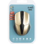 ماوس سكاي تك SK5 لاسلكي 2.4GHz – دقة 1600 DPI بتصميم مريح ميني مع مستقبل USB (مدى 10 متر)