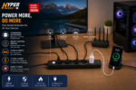 ⁦مشترك كهرباء هايبر تك SP-10 بقدرة 3000 وات – 4 مخارج + USB-A وType-C مع مفتاح تحكم⁩ - الصورة ⁦4⁩