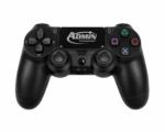 ⁦وحدة تحكم لاسلكية احترافية لجهاز بلاي ستيشن 4 (PS4/Slim/Pro/PC) مزودة بمستشعر حركة سداسي المحاور، ولوحة لمس تفاعلية، ومنفذ صوت 3.5 ملم، وخاصية اهتزاز مزدوجة - لوحة ألعاب عالية الدقة باللون الأسود الملكي - من إنتاج شركة أدمن تكنولوجي⁩ - الصورة ⁦6⁩