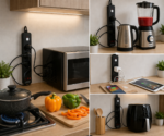 ⁦مشترك كهرباء هايبر تك SP-10 بقدرة 3000 وات – 4 مخارج + USB-A وType-C مع مفتاح تحكم⁩ - الصورة ⁦5⁩