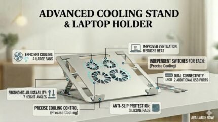 Pro-Cool Desktop Laptop Stand & Cooler