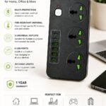 مشترك كهرباء Hyper SP30 متعدد المنافذ 3000W مع 3 مخارج عالمية و6 منافذ USB وكابل 2 متر