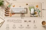 ماوس باد XXL بتصميم الأرنب اللطيف – مقاس 90×40 سم – سماكة 2 مم