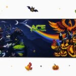 ماوس باد ACE جيمينج XXL بتصميم الهالوين – مقاس 90×40 سم – سماكة 4 مم