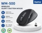 ⁦ماوس هاما WM-500 لاسلكي قابل لإعادة الشحن – صامت – 6 أزرار – دقة حتى 1600 DPI⁩ - الصورة ⁦8⁩