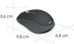 ⁦ماوس هاما WM-450 لاسلكي متعدد الأجهزة Bluetooth + 2.4GHz – 7 أزرار – صامت⁩ - الصورة ⁦7⁩