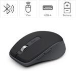 ⁦ماوس هاما WM-450 لاسلكي متعدد الأجهزة Bluetooth + 2.4GHz – 7 أزرار – صامت⁩ - الصورة ⁦9⁩