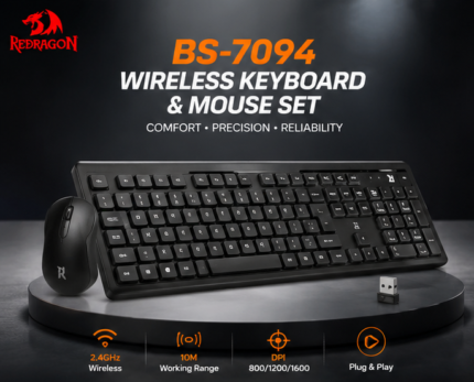 Redragon BS-7094 Wireless Keyboard and Mouse Combo Set