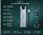 Safety TC-81 8-in-1 Type-C Hub Multiport Adapter