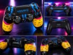 ⁦ذراع تحكم لاسلكي VOVO V-415 بلمسات جرافيتي عصرية (لأجهزة PS4 والكمبيوتر⁩ - الصورة ⁦6⁩