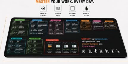 ماوس باد تعليمي لاختصارات Excel XXL مقاس 80× 30سم –