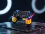 ⁦ذراع تحكم لاسلكي VOVO V-415 بلمسات جرافيتي عصرية (لأجهزة PS4 والكمبيوتر⁩ - الصورة ⁦3⁩