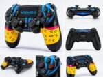 ⁦ذراع تحكم لاسلكي VOVO V-415 بلمسات جرافيتي عصرية (لأجهزة PS4 والكمبيوتر⁩ - الصورة ⁦5⁩