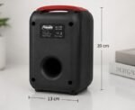 ⁦سبيكر محمول متعدد الوظائف AD-P40، بلوتوث، USB، TF Card، راديو FM، AUX، ميكروفون، إضاءة LED ملونة، 8 وات⁩ - الصورة ⁦4⁩