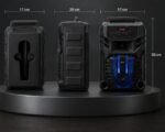 ⁦سبيكر محمول متعدد الوظائف AD-P60، بلوتوث، USB، TF Card، راديو FM، ميكروفون، إضاءة LED ملونة، 8 وات⁩ - الصورة ⁦6⁩