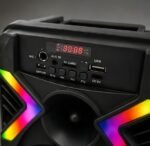 ⁦سبيكر محمول متعدد الوظائف AD-P61، بلوتوث، USB، TF Card، راديو FM، مدخل ميكروفون، إضاءة LED ملونة، 8 وات⁩ - الصورة ⁦5⁩