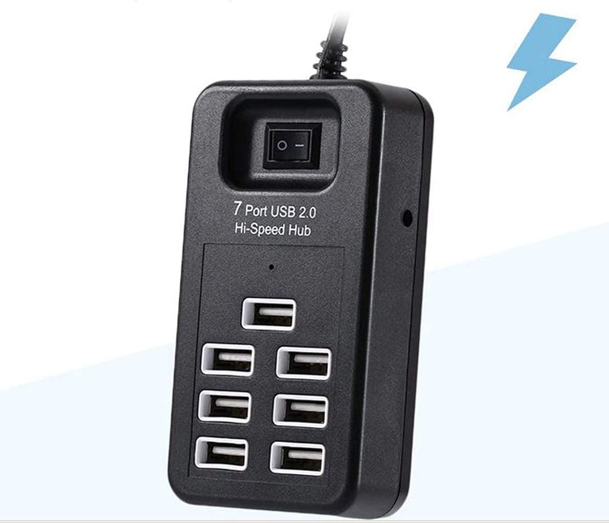 516ZekpgJ-L._SL1191_ هاب USB 2.0 بـ 7 منافذ مع مفتاح تشغيل/إيقاف - الصورة 1