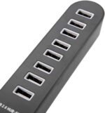 ⁦موزع بيانات SKYTECH بـ 8 منافذ USB 2.0 - موزع وموسع عالي السرعة مع كابل USB مدمج⁩ - الصورة ⁦6⁩
