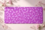 ⁦ماوس باد مكتب XXL بتصميم الزهور الروز بينك – مقاس 90×40 سم، سمك 4 مم⁩ - الصورة ⁦2⁩