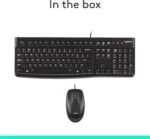 ⁦طقم كيبورد وماوس لوجيتك MK120 سلكي USB – أسود⁩ - الصورة ⁦2⁩