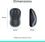 ⁦طقم كيبورد وماوس لوجيتك MK270 لاسلكي USB – أسود⁩ - الصورة ⁦9⁩