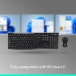 ⁦طقم كيبورد وماوس لوجيتك MK270 لاسلكي USB – أسود⁩ - الصورة ⁦8⁩
