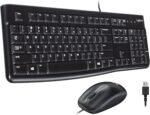طقم كيبورد وماوس لوجيتك MK120 سلكي USB – أسود