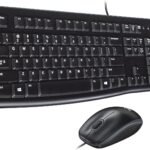 طقم كيبورد وماوس لوجيتك MK120 سلكي USB – أسود