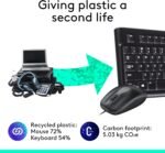 ⁦طقم كيبورد وماوس لوجيتك MK120 سلكي USB – أسود⁩ - الصورة ⁦6⁩