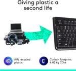 ⁦كيبورد لوجيتك K120 سلكي USB – عربي وإنجليزي – أسود⁩ - الصورة ⁦8⁩