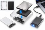 SKY TECH Transparent 2.5-Inch External HDD/SSD Enclosure – USB 3.0 Type-C SATA Drive Case - Image 3